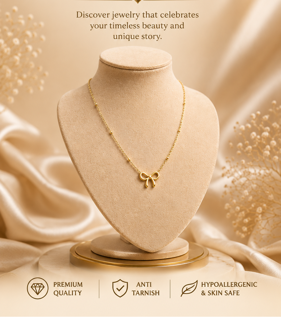 Bow Pendant Chain – Elegant Everyday Jewelry