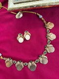 Coin Necklace – Matte Gold Traditional Jewellery